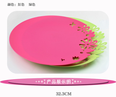 美泰居家 格桑花果盘大号精致款糖果盒 多彩塑料日用品厂家直销